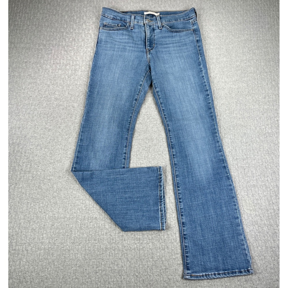 Levi's 315 Shaping Bootcut Jeans Womens 28X29 1/2 Blue high Rise medium wash